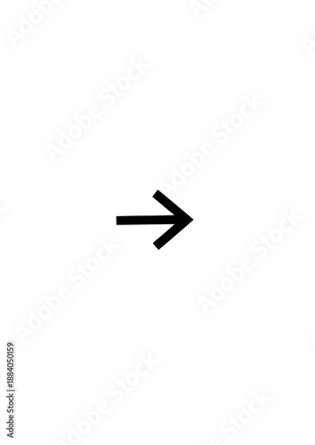 Free Download Simple black arrow pointing right, minimalistic and clear design element
 - GFXLoad