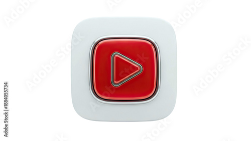 3D Rendering of a YouTube Play Button Icon Free Download 3D Rendering of a YouTube Play Button Icon - GFXLoad