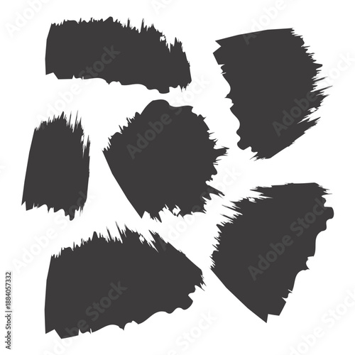 Vector collection of colorful grunge banners and watercolor paint strokes featuring artistic ink splashes and textured design elements for creative frames