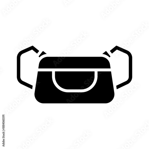 duffle bag icons minimalist flat style design, duffle bag Vector illustration on white background