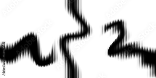 Abstract black and white wavy line background with motion blur effect, perfect for modern art and experimental design projects.