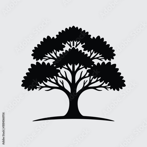 vector tree silhouette