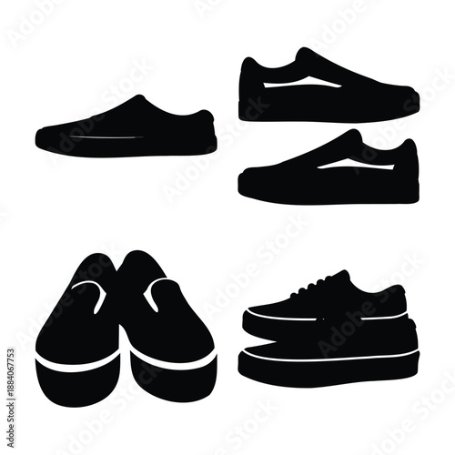 A versatile collection of casual shoe silhouettes featuring slip-ons and classic lace-up sneakers