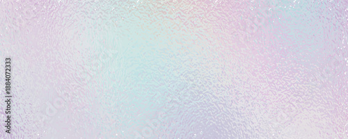 Ribbed background glass with hologram gradient blue color and rainbow effect. Abstract foil light with iridescent pink metal silver line and wall. Holographic texture with diamond purple chrome glow