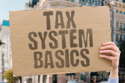 Obraz na plátně "Tax System Basics" Learn how levies work