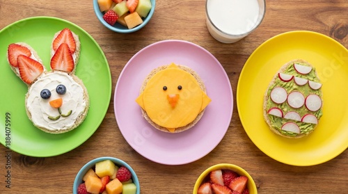 Creative homemade easter treats fun desserts for kids kitchen food photography festive atmosphere top view family bonding