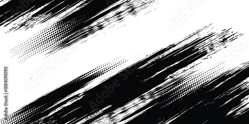 Tire tracks background for rally, drift, motocross, off-road and other auto and motorsport. Black tire marks on a white background with a worn effect and splashes of dirt. Vector isolated texture