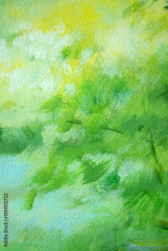 Oil painting patterned wallpaper