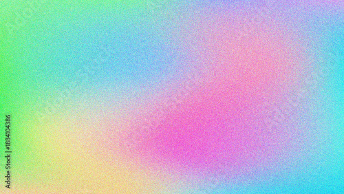 4K Retro grainy abstract background with colorful wave pattern.