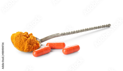 Turmeric powder and pills o...