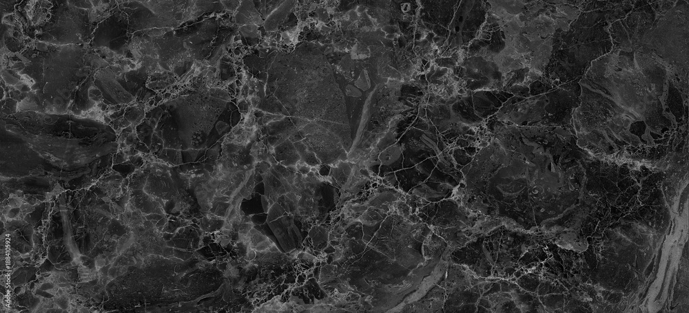 Naklejka premium black marble stone texture, natural background