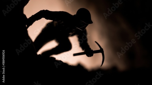 Wallpaper Mural Silhouette climber Torontodigital.ca