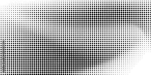 Grunge halftone gradient background. Faded grit noise texture. White and black sand wallpaper. Retro pixelated backdrop. Anime or manga style comic overlay. Vector graphic design textured template