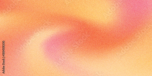 Blurred color gradient background, abstract yellow red orange grain gradation texture, vector soft peach texture blur abstract background