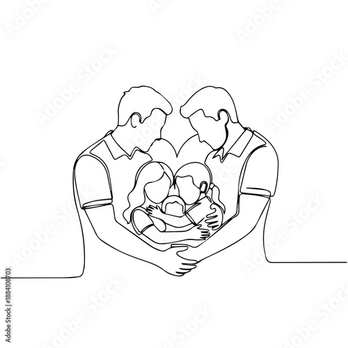 Team members joining hands Vector