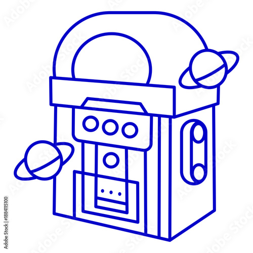 Futuristic Galactic Space Exploration Robot