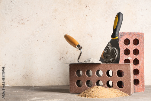 Bricks, sand and constructi...