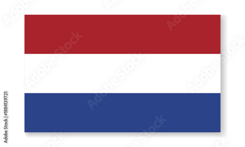Free Download Netherlands national flag in flat style. Vector flat background. - GFXLoad