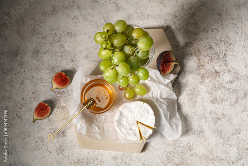 Glass with sweet ripe grape...