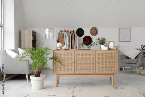 Interior of dressing room w...