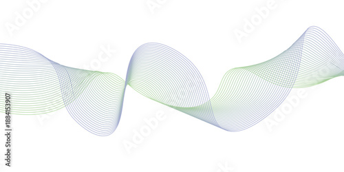 Abstract blue background with smooth vector waves and purple curves creates a stylish motion pattern design for an artistic wallpaper backdrop