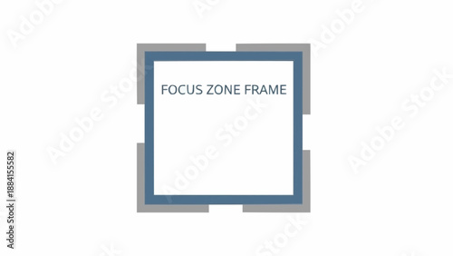 Focus Zone Frame Graphic Design Element.