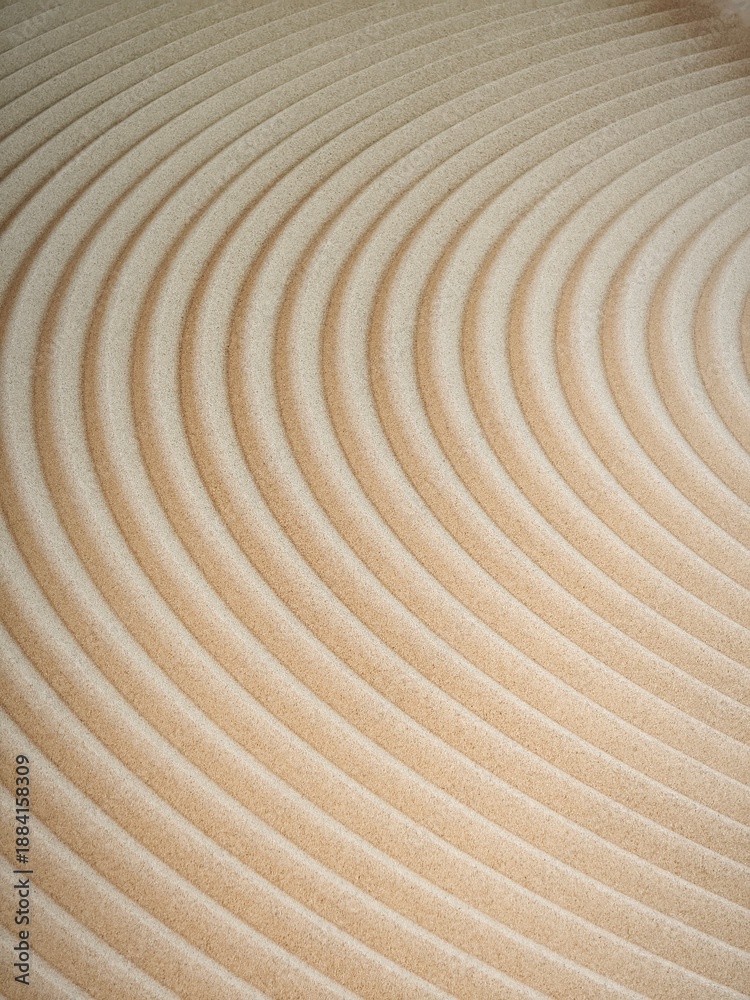 Fototapeta premium Elegant Smooth Curves in Fine Sand Pattern Delicate and Serene
