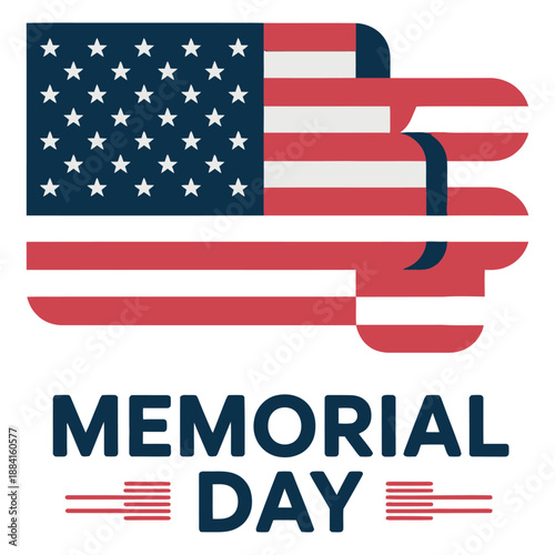 American flag stylized as a clenched fist represents patriotic strength, national pride,.