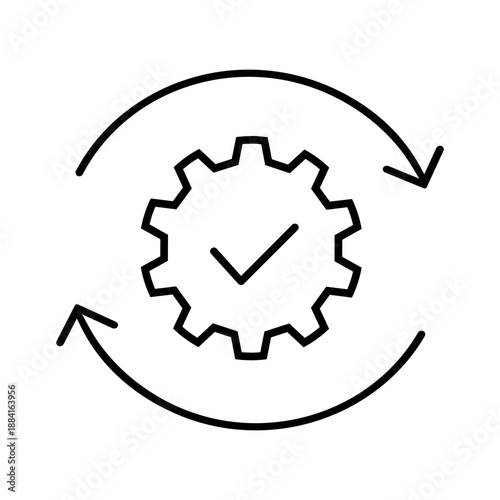 Maintenance vector icon set.Technical support Illustration sign collection. Installing updates symbol. Bow logo.