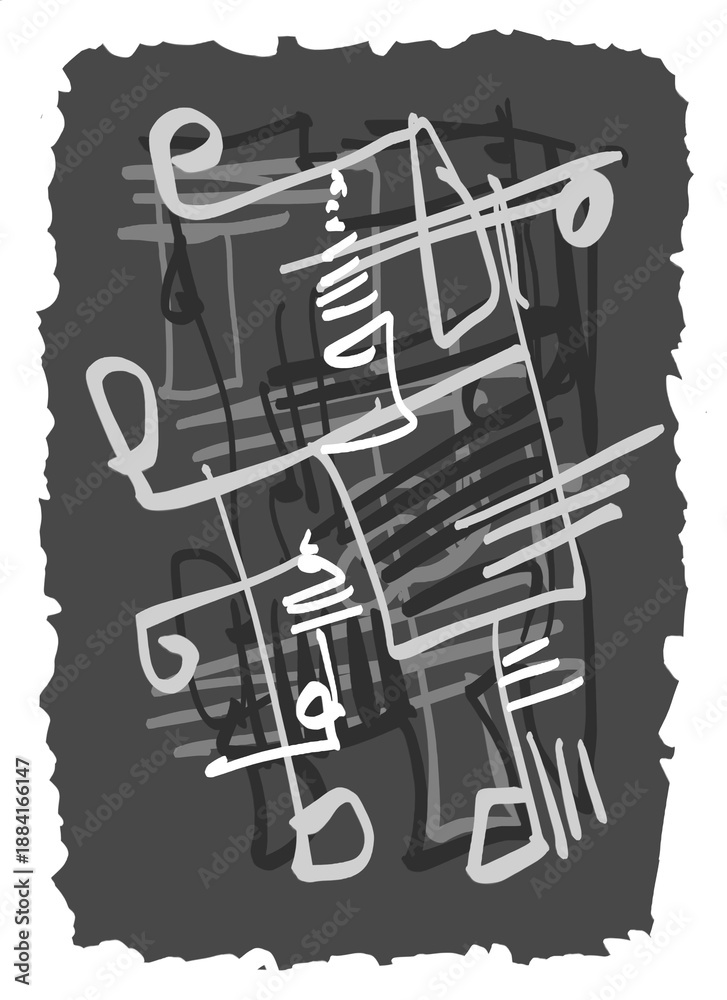 Obraz premium Abstract image for printing. Picture for modern interiors. The picture is painted by hand on a tablet.