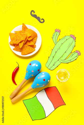 Mexican maracas with nachos...