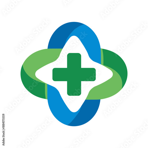Abstract healthcare symbol representing health well being and medical assistance