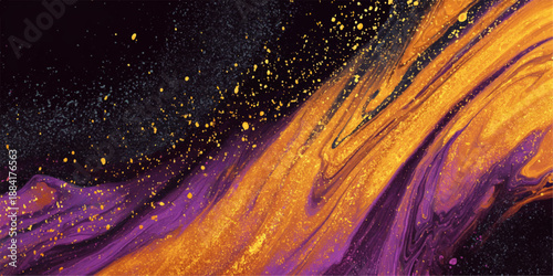 abstract wavy retro background with sand texture. red-yellow gradient. honest background