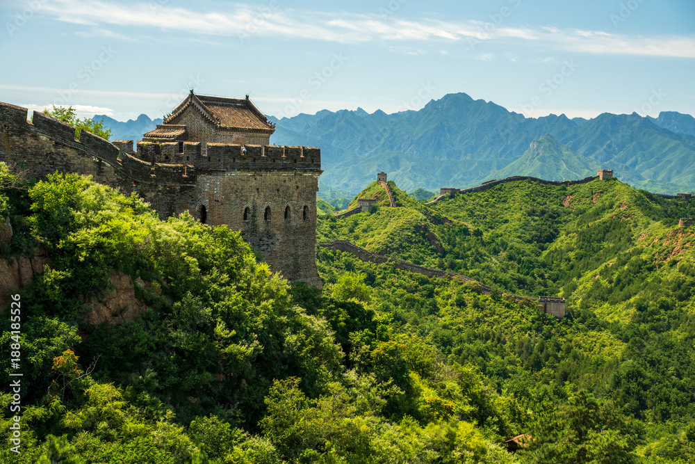 custom made wallpaper toronto digitalGreat Wall of China panoramic mountain scenery