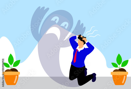 Paranoia Concept Illustration Vector Style