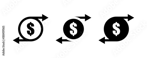 Money transfer icon. Vector illustration design.