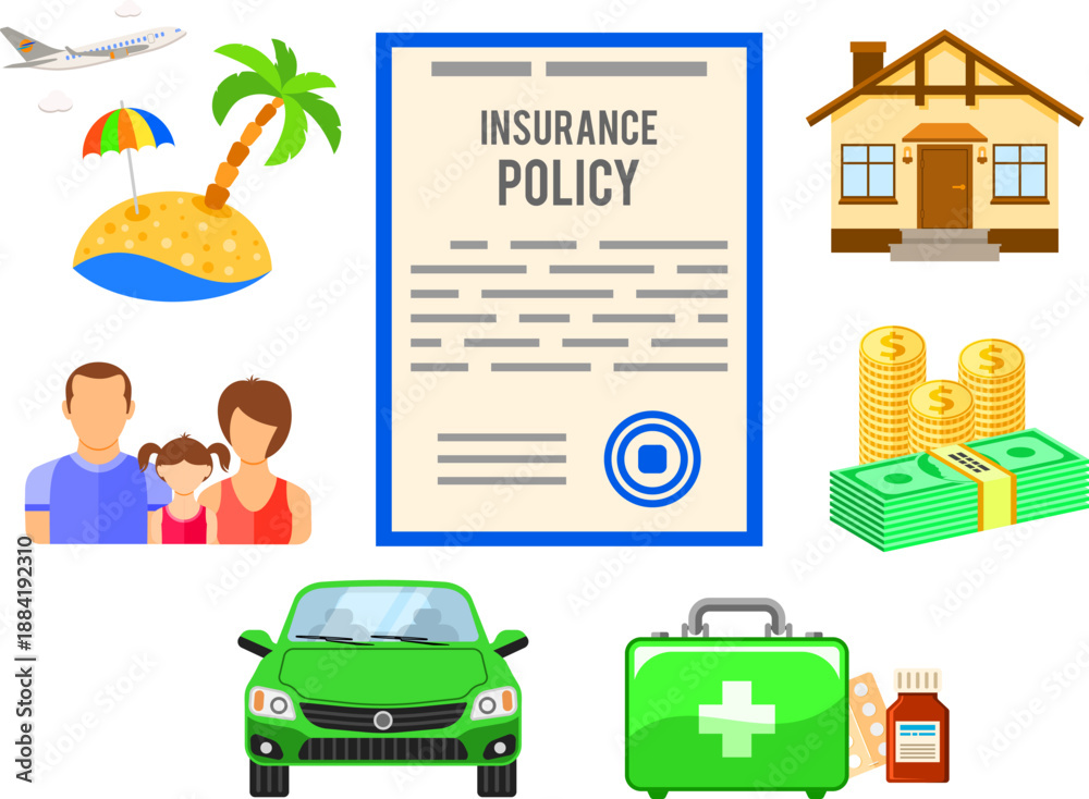 Naklejka premium Insurance Services Concept