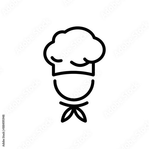 Chef in cooking hat icon. Vector illustration design.