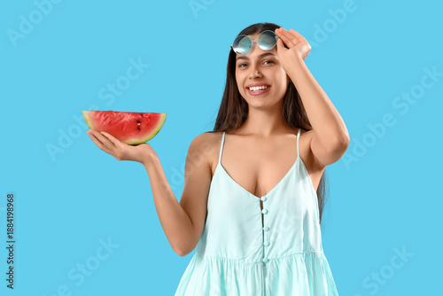 Beautiful young woman with ...