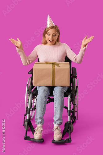 Mature woman in wheelchair ...