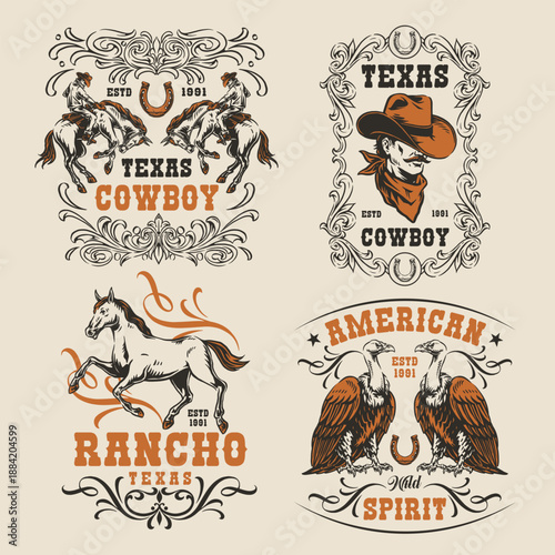 Wild West cowboy art