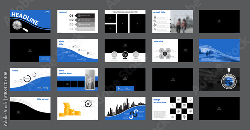 Foto Business presentation template