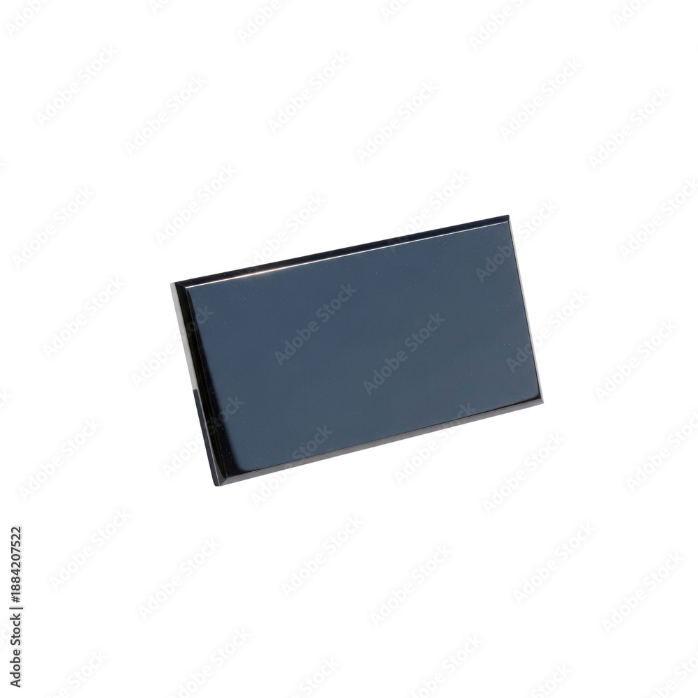 Fototapeta premium Blank black name tag onTransparent background