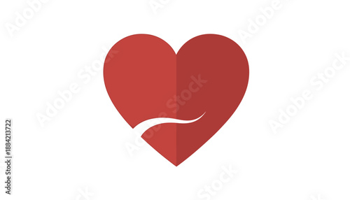 Heart Symbol, Emotions, Graphic Design, Digital Art, Minimalistic Style, Conceptual Viewpoint