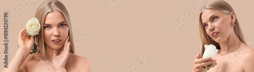 Beautiful blonde women with...
