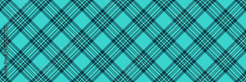 Frame vector textile plaid, goose foot texture seamless check. Robe fabric background tartan pattern in teal and dark colors.