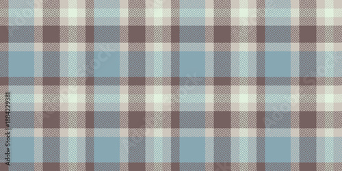 Club check background seamless, old textile texture tartan. 1940s vector plaid pattern fabric in pastel and white colors.