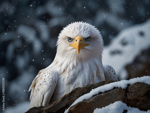 snowy owl portrait