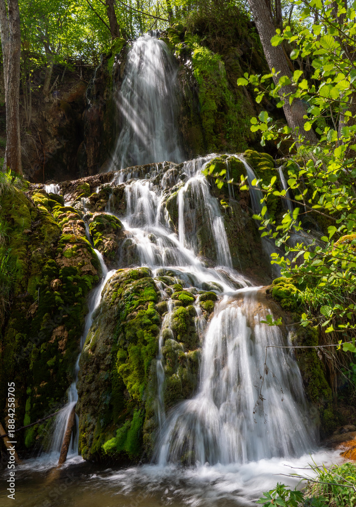Obraz premium Waterfall Bigar on oldmountain (Stara planina) next to the Kalna, Pirot region in