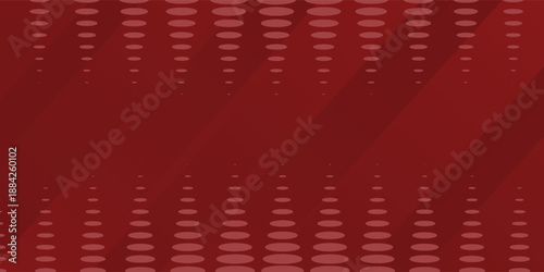 Red diagonal geometric shape with halftone. Modern fiber textured vector